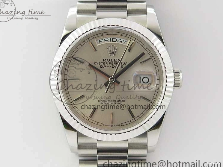 President Best Dial 36 Edition Bp Silver Maker 128239 Bracelet Day-Date SS on 0930